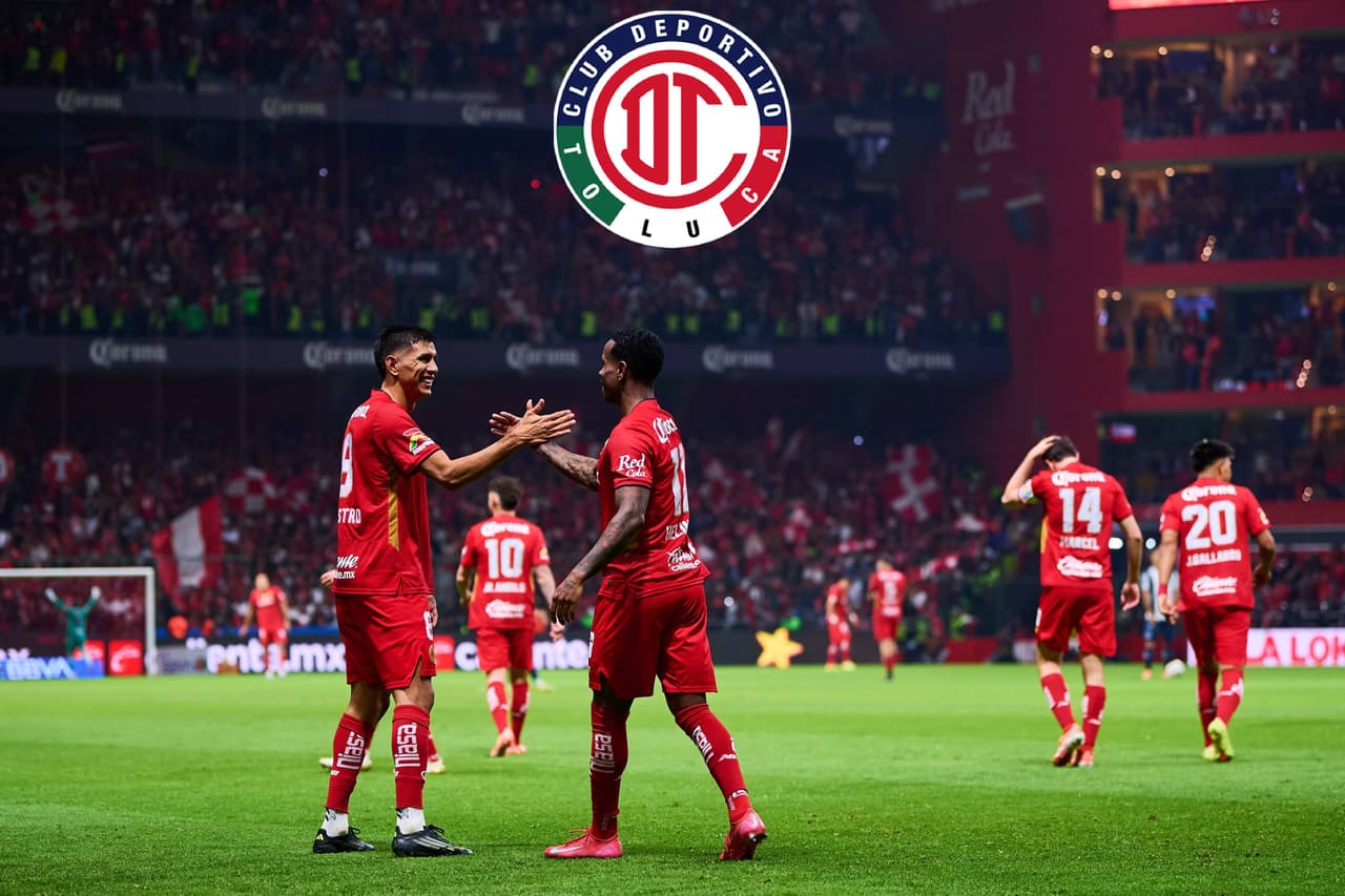 Los uniformes que ha usado en los últimos años el Toluca