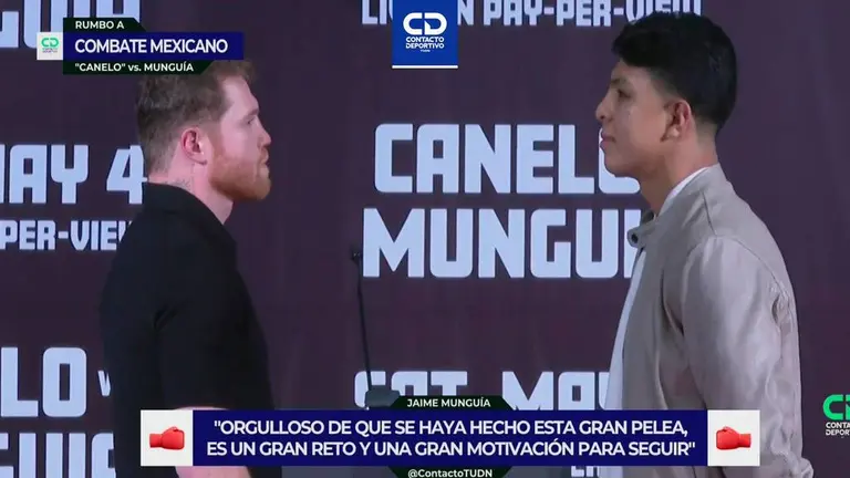 Canelo Álvarez y Jaime Munguía prometen gran pelea en cordial cara a