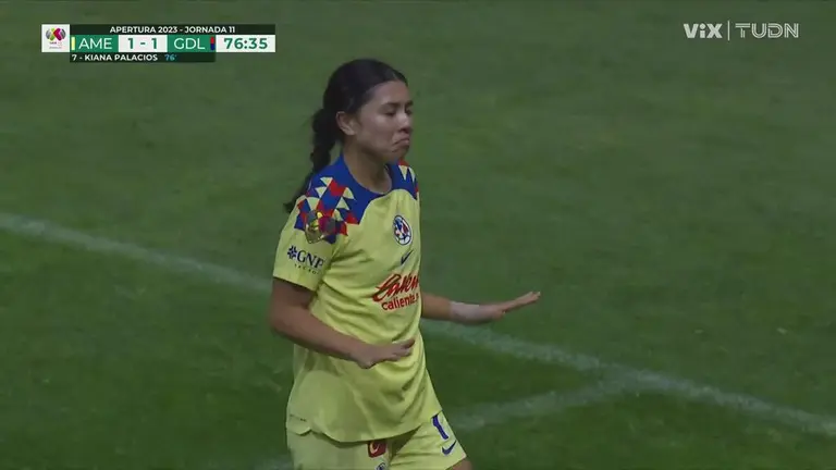 Explotó el nido Kiana Palacios marca el empate para América 1 1