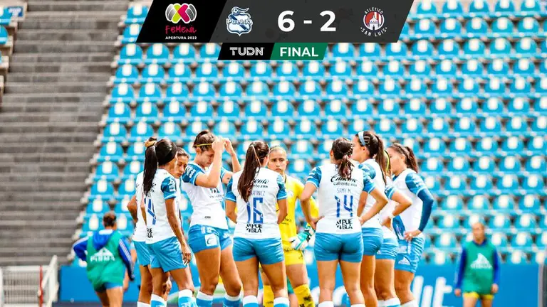 Puebla Femenil Golea Al Atl Tico San Luis De Samayoa Tudn Liga Mx