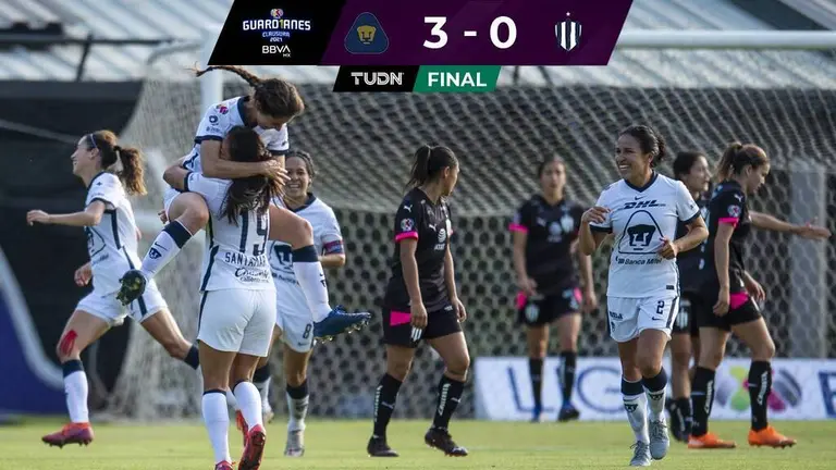 Pumas 3 0 Rayadas En La Liga BBVA MX Femenil Marcador Goles Y Video