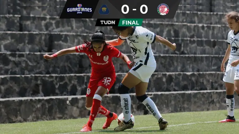 Toluca Femenil le saca el empate a Pumas con las atajadas de Téllez