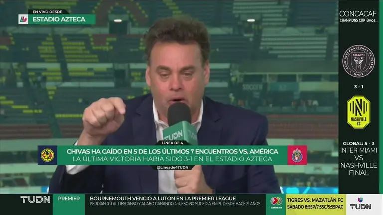 David Faitelson critica al América al asegurar que jugó basura el