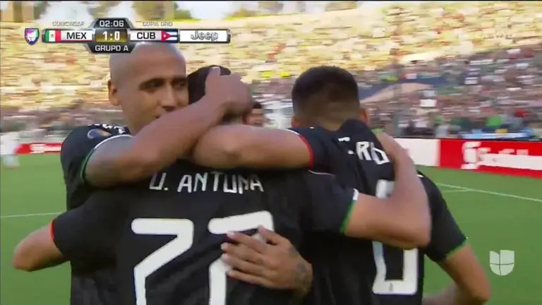 Goool Uriel Antuna Anota Para Mexico Tudn Copa Oro Tudn