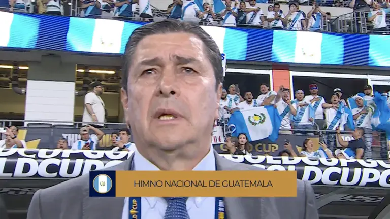 Luis Fernando Tena Canta El Himno De Guatemala En La Copa Oro 2023