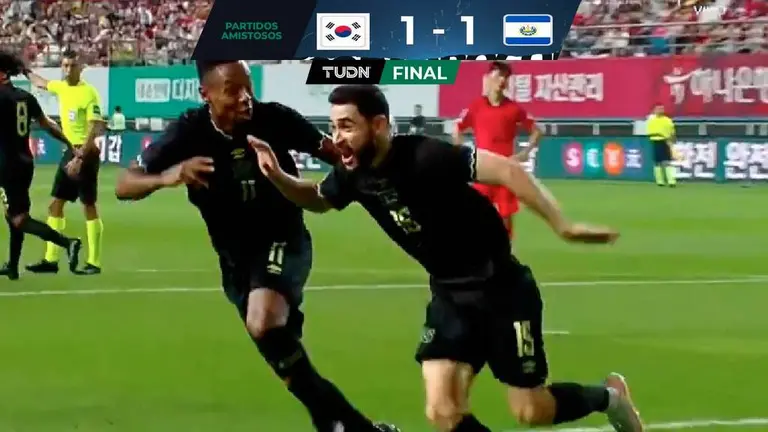 El Salvador logró un agónico empate en partido amistoso ante Corea del