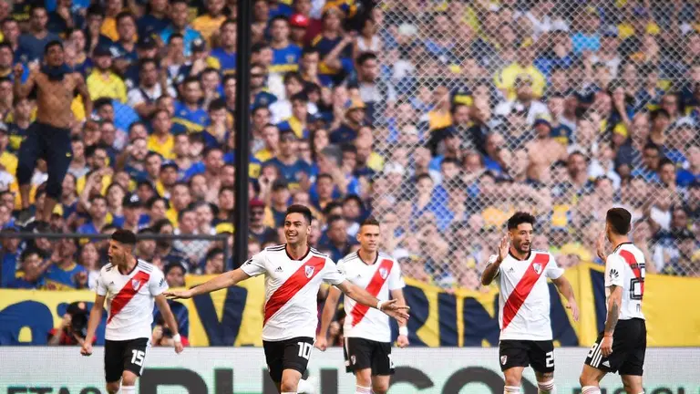 En fotos River Plate no perdonó en La Bombonera y venció con claridad