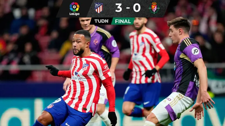 Depay Debuta Con El Atl Tico De Madrid Que Golea Al Valladolid Tudn