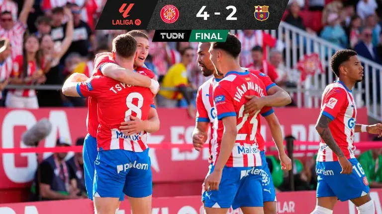 El Girona golea al Barcelona y deja al Real Madrid es campeón de LaLiga