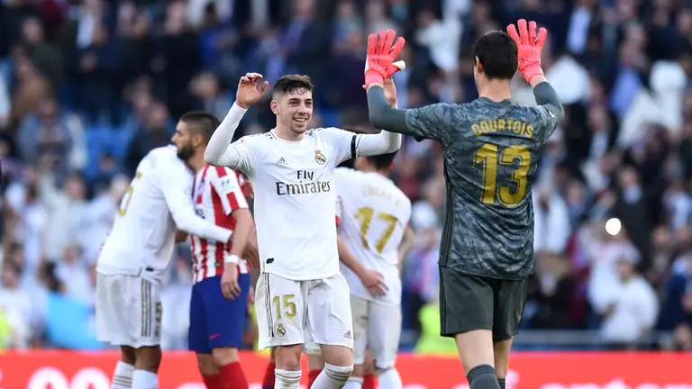 Thibaut Courtois Tras Golazo De Federico Valverde Del Real Madrid