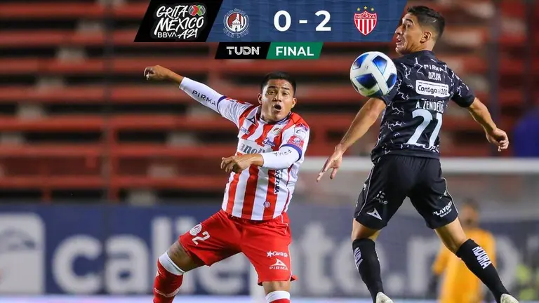 Atlético San Luis 0 2 Necaxa Resumen goles y resultado TUDN Liga MX