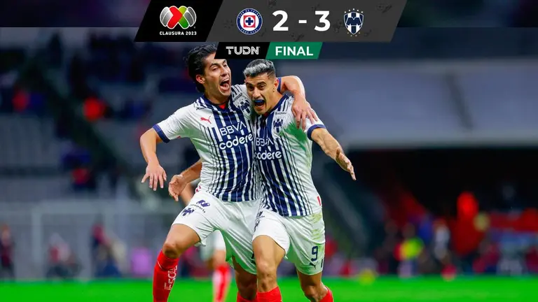 Con doblete de Germán Berterame Monterrey vence a Cruz Azul en el