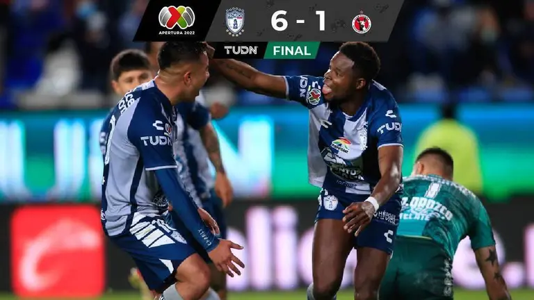 Pachuca Se Luce Y Le Clava Seis Goles A Tijuana En El Estadio Hidalgo