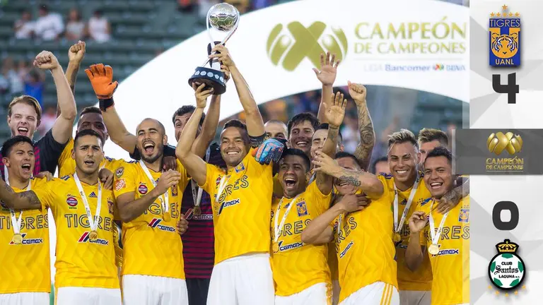 Tigres Masacr A Santos Laguna Y Se Consagr Como Campe N De Campeones