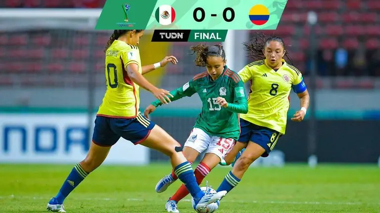 México empata con Colombia en el Mundial Femenil Sub 20 y se jugará su