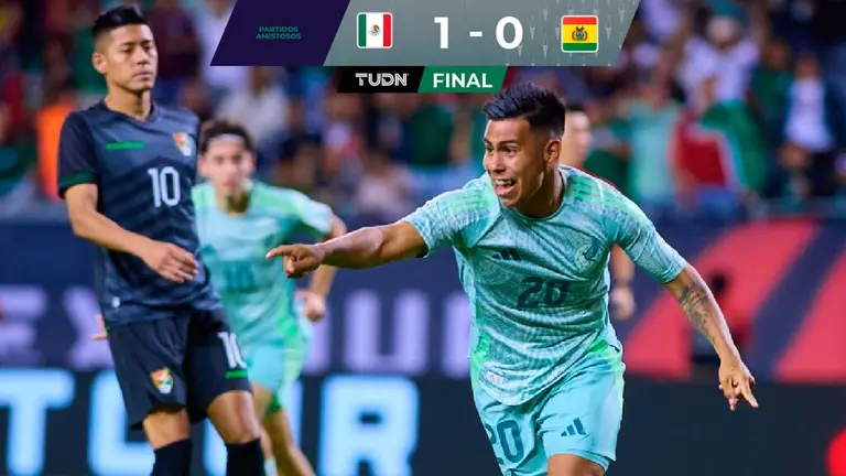 México vs Bolivia resumen goles marcador partido amistoso en Chicago