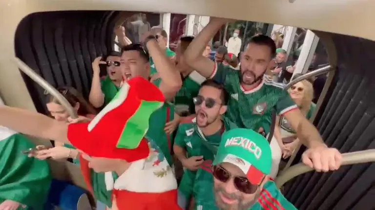 Argentina vs México Aficionados mexicanos ponen ambiente con cánticos