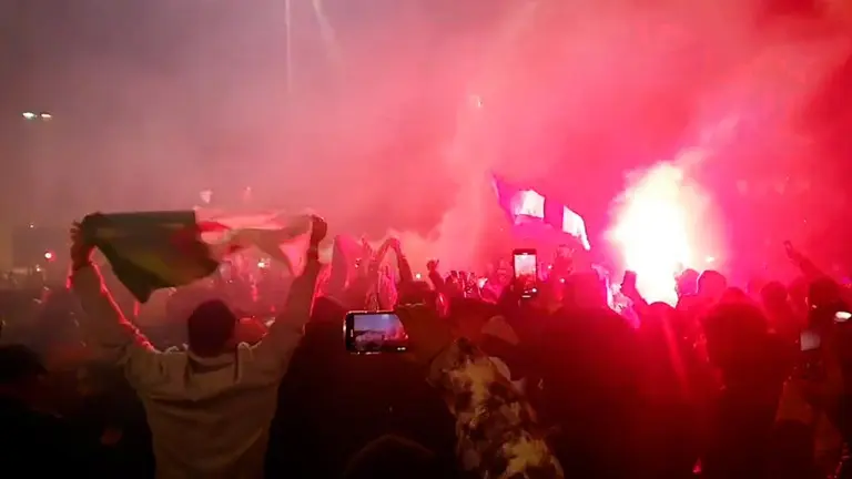 Festejos En Bruselas Se Salen De Control E Interviene La Polic A Tudn