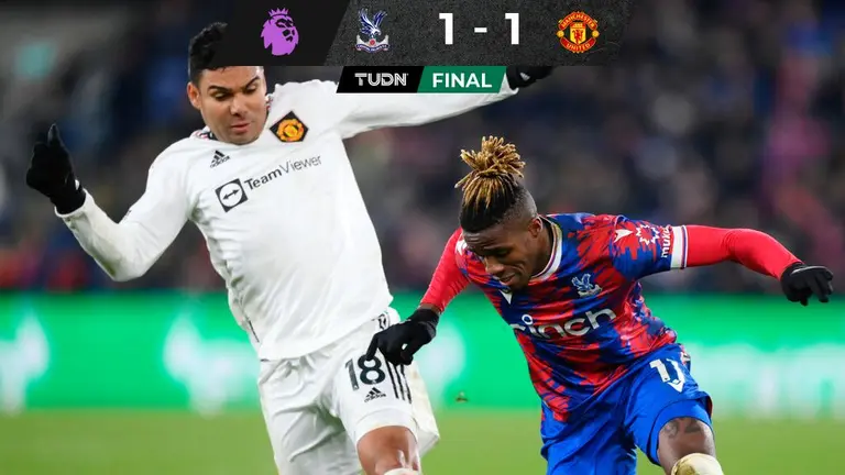 Crystal Palace le empata de último minuto al Manchester United y corta