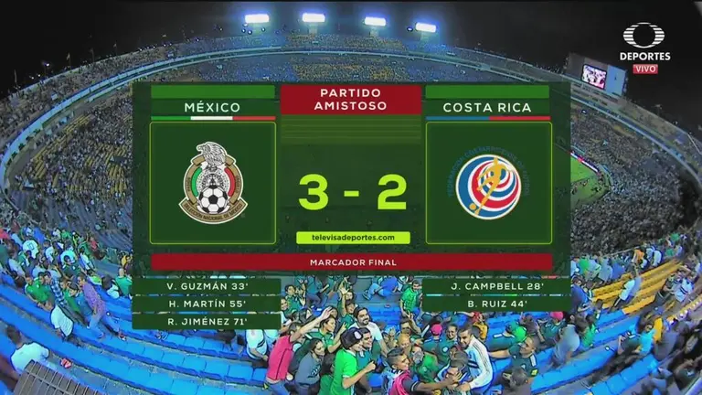 M Xico Vs Costa Rica Partido Completo Amistoso Internacional Tudn