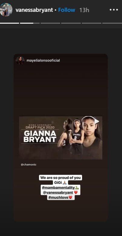 Además, Vanessa agradeció en un video la condecoración póstuma a su hija: "Muchas gracias por honrar a mi Gigi y elegirla para ser una seleccionada honorífica este año.
<b>Para ella hubiera sido un sueño hecho realidad, siempre trabajó duro para ser seleccionada</b>, quería ser una de las más grandes atletas del mundo, así como su papá. Gracias por honrar a mi pequeña niña".
<br>