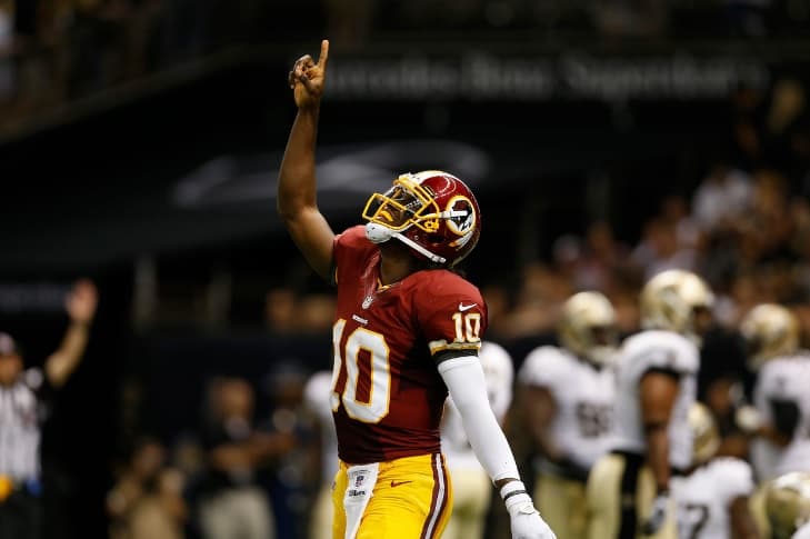 7. (empate) ROBERT GRIFFIN III -- 2012, Washington Redskins - 20 touchdowns