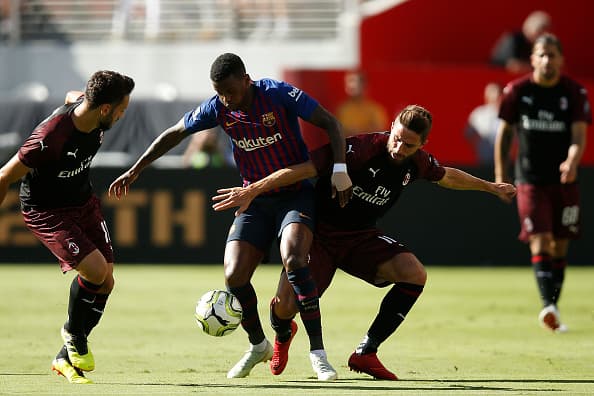 Milan presentó algunos jugadores titulares como Donnarumma, Calabria y Çalhanoğlu.