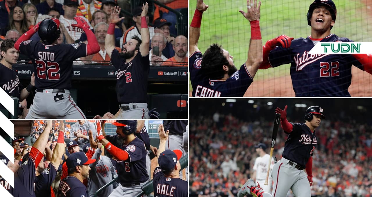 Washington Nationals dan la vuelta en la quinta entrada y obligan a jugar el séptimo de la serie.