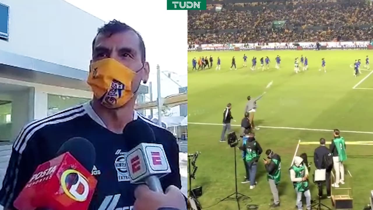 Nahuel Guzmán aclara que no le lanzó el pelucha a las Rayadas