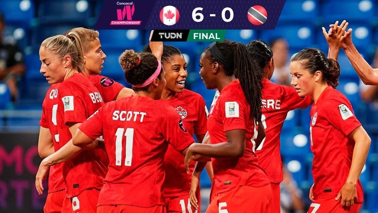 Canadá brinda lluvia de goles en segundo tiempo para golear a Trinidad y Tobago