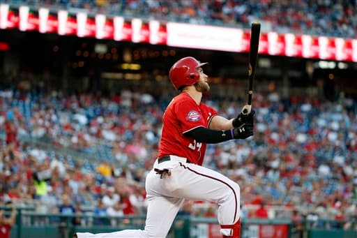 Harper pega jonrón 41 en el triunfo de los Nacionales sobre los Marlins