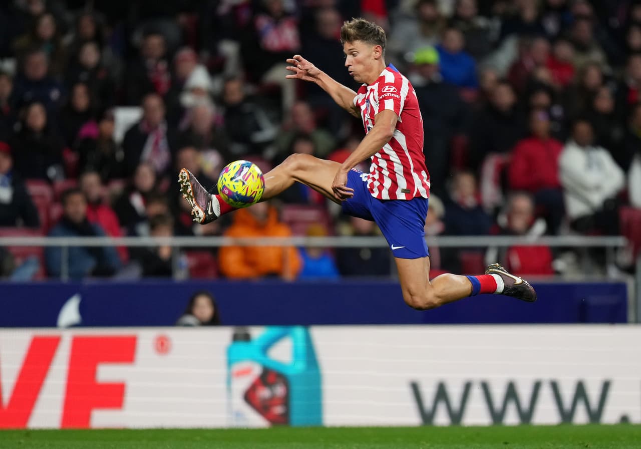 Marcos Llorente, única baja en la convocatoria del Atlético para el derbi
