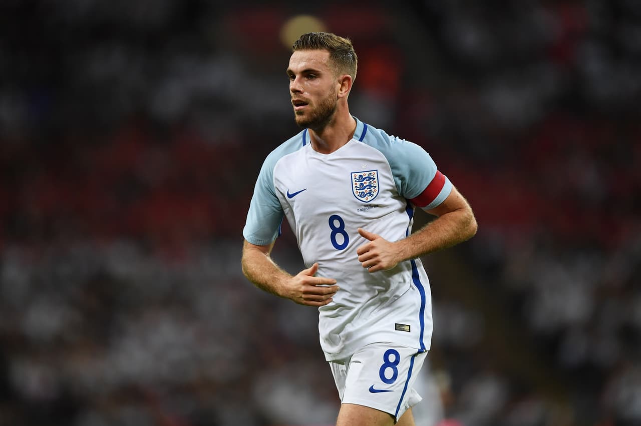 LONDON, ENGLAND - NOVEMBER 15: Jordan Henderson of England in action during the international friendly match between England and Spain at Wembley Stadium on November 15, 2016 in London, England. (Photo by Shaun Botterill/Getty Images)