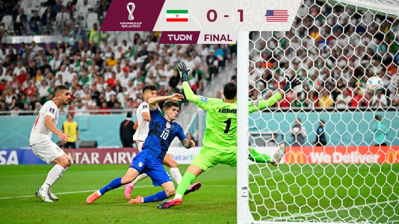 Con gol de Pulisic, Estados Unidos venció a Irán y pasó a Octavos en Qatar 2022