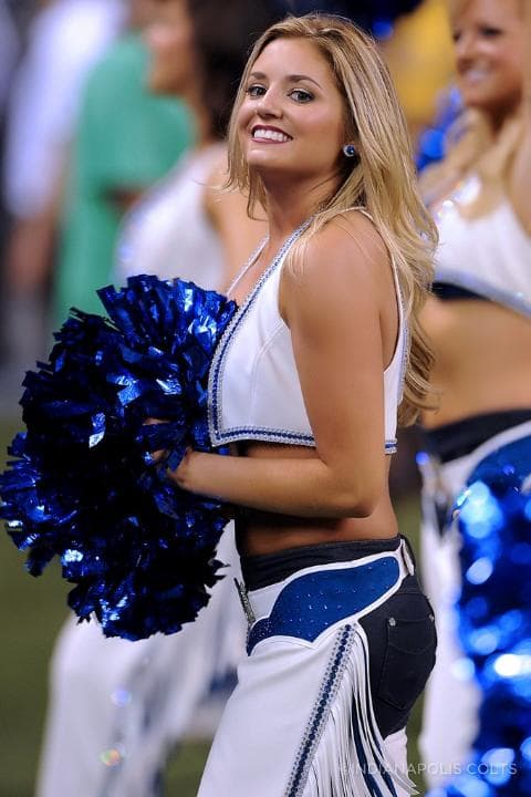 Checa esta belleza de las cheerleaders de los Indianapolis Colts (Foto: Indianapolis Colts)