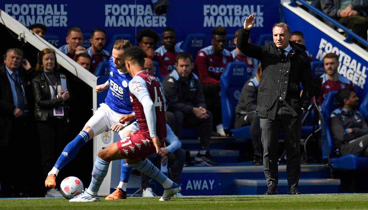 Leicester City y Aston Villa empataron 0-0 en la Jornada 34.