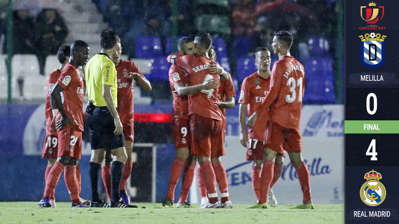 Buen estreno de Solari y Vinicius: Real Madrid goleó al humilde Melilla