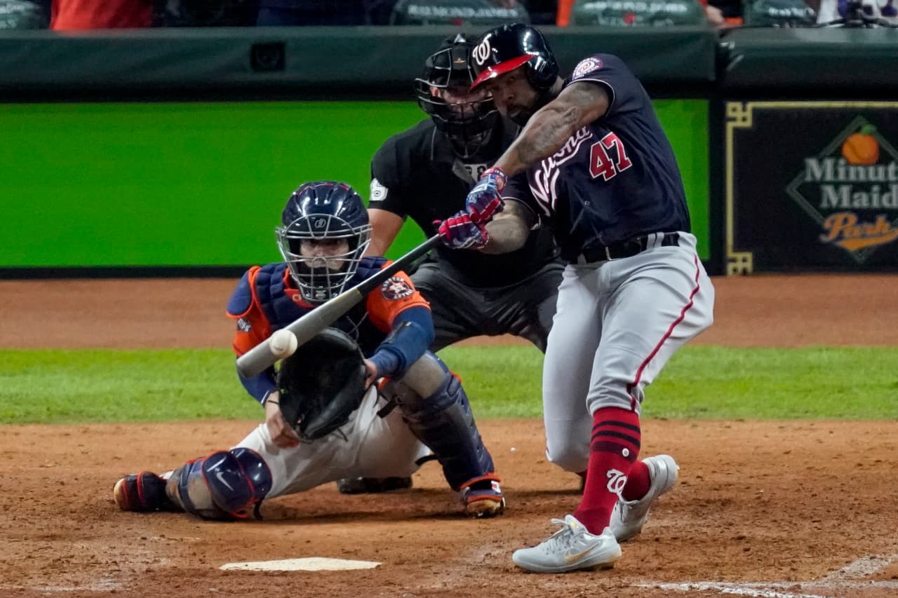 Como bateador designado, Howie Kendrick bateó un jonrón decisivo en la última Serie Mundial para la causa de los Washington Nationals, equipo de la Liga Nacional.