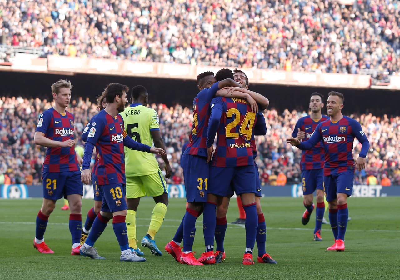 Getafe llegó al encuentro como tercer lugar de la liga con 42 unidades, por debajo de los blaugranas que llegaron al cotejo con 49.