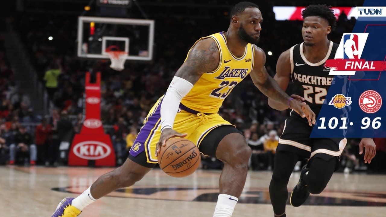 Los Lakers llegaron a los 24 triunfos en la campaña 2019-20 al dobloegar a los Hawks en Atlanta.