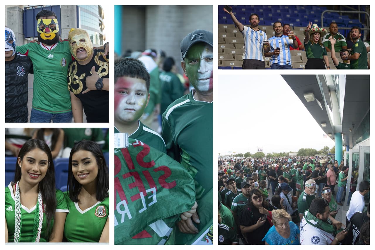 Como siempre, la afición apoyó con todo a la selección mexicana.