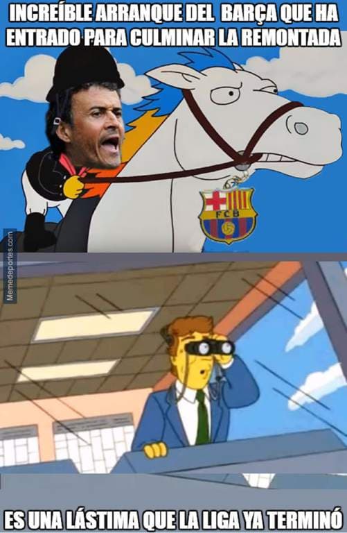 El título de Real Madrid en la Liga de España abrió la puerta a todo tipo de memes en burla al propio equipo blanco, a Barcelona y a Lionel Messi, que vieron a su gran rival coronarse a nivel local y lo ven finalista del continente.