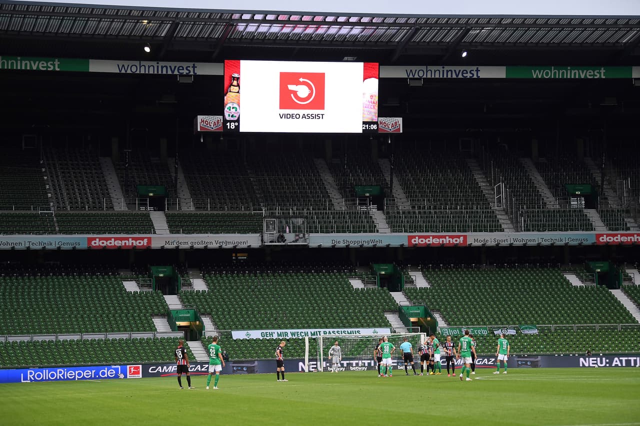 Triste y desolado, así luce la casa del Werder Bremen, que normalmente está lleno.