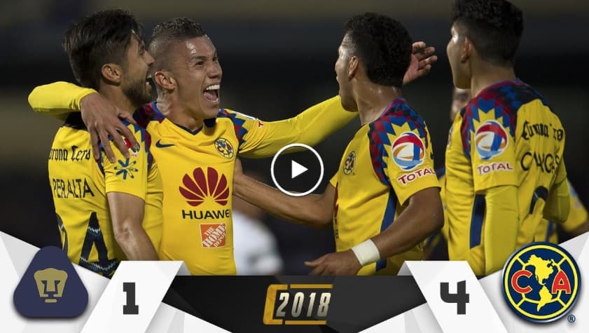 Herido de muerte: América vapuleó a Pumas en Ciudad Universitaria