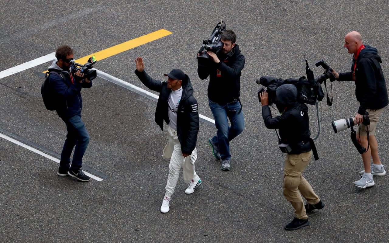 Hamilton fue el más perseguido en China, en donde fue sin duda protagonista desde el principio.