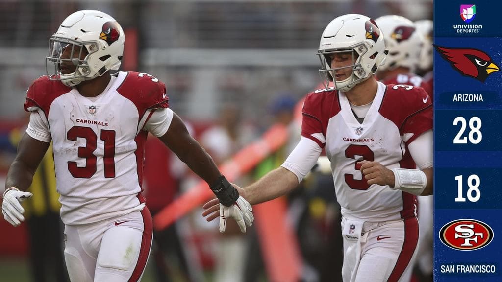 Los Arizona Cardinals ganaron su primer partido de 2018. Un pase entre el quarterback novato Josh Rosen y el receptor de primer año Christian Kirk, de 75 yardas, abrió la puerta al triunfo.