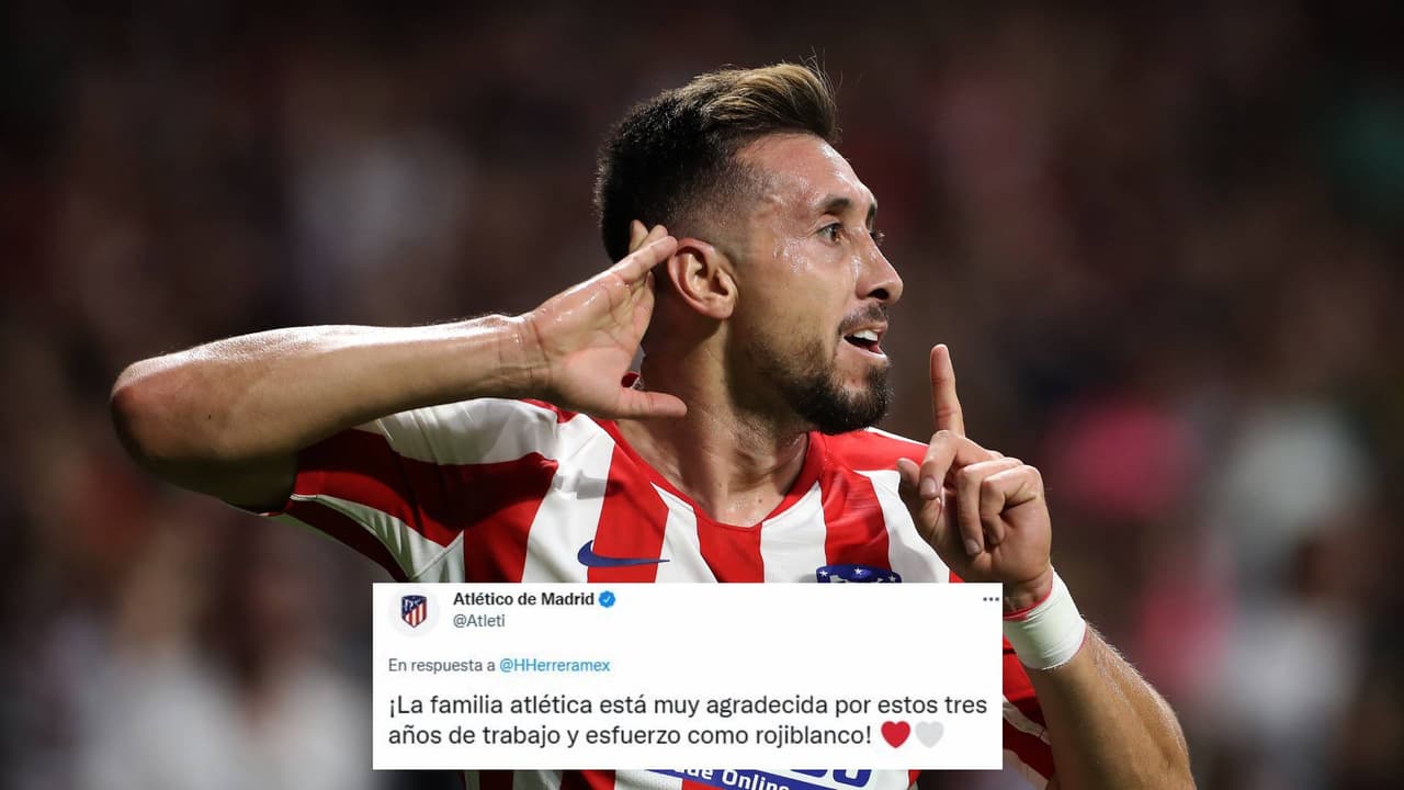 Héctor Herrera se despide del Atlético de Madrid con un mensaje en Twitter