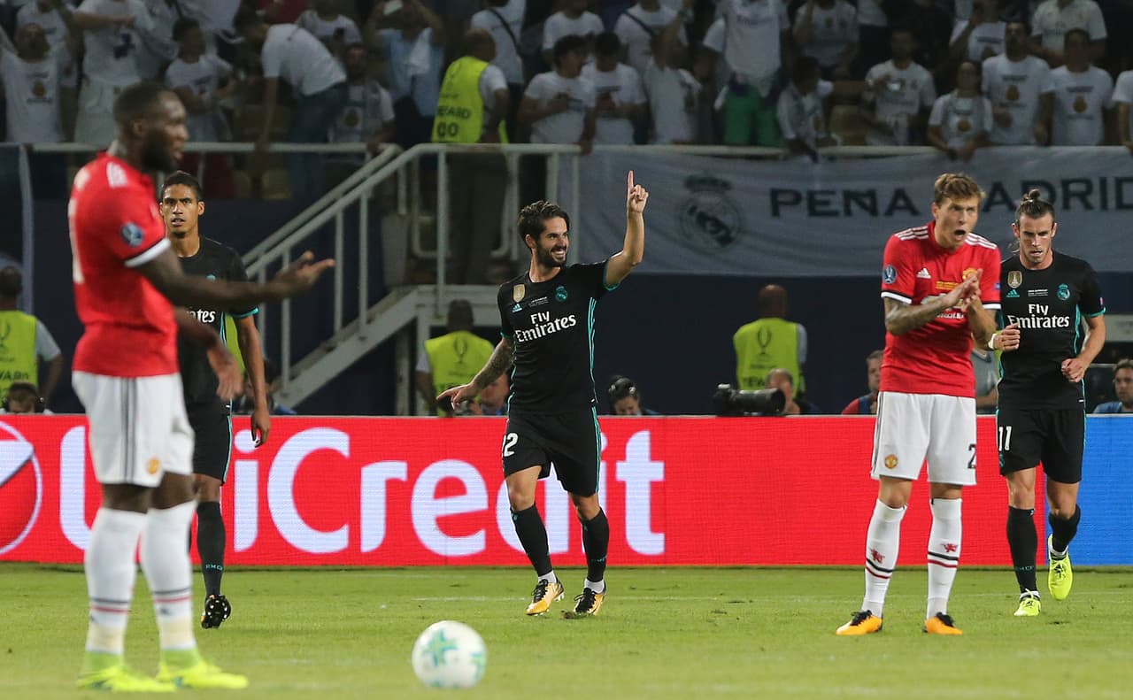 Incluso, ante la ausencia de Cristiano Ronaldo, Isco marcó en la final de la Supercopa de Europa.