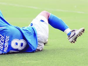 Edgar Andrade: el mexicano fue víctima de una fractura de tobillo y mermó su carrera futbolística.