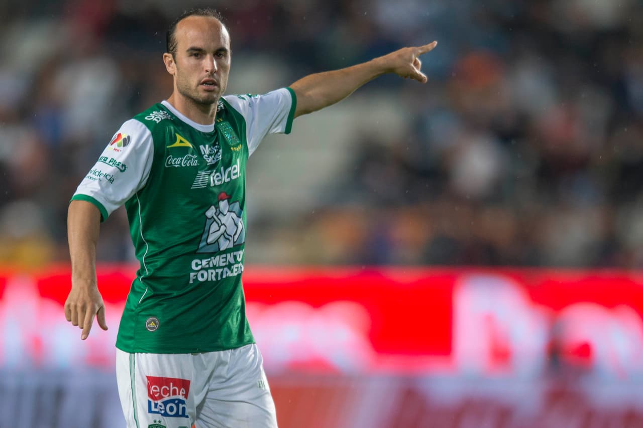Action photo during the match Pachuca vs Leon corresponding to the 9 week of Liga Bancomer BBVA Closing Tournament 2018, at Hidalgo Stadium. Foto de Accion durante el partido Pachuca vs Leon correspondiente a la jornada 9 de la Liga Bancomer BBVA Torneo Clausura 2018 en el Estadio Hidalgo. En la Foto: Landon Donovan 24/02/18/MEXSPORT/Victor Leon